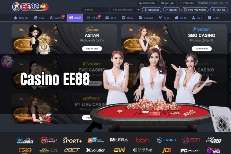 Những ưu điểm cho hội viên khi tham gia chơi tại casino online ee88